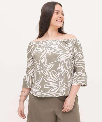 Imagem de Blusa Ciganinha Plus Size Feminina Manga 7/8 Marisa-27024