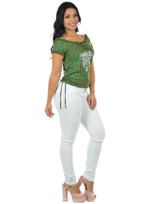 Imagem de Blusa ciganinha poli  viscose fenomenal(sem elasticidade)