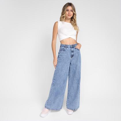 Imagem de Blusa Colcci Cropped Nó Frontal Feminina