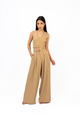 Imagem de Blusa com fivelas em crepe -be carmell