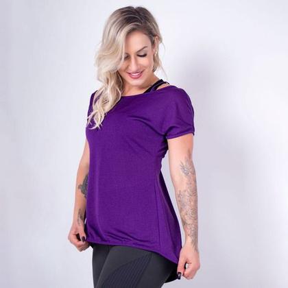 Imagem de Blusa Com Manguinhas Dry Fit Tecido Seca Rápido - Fitmoda