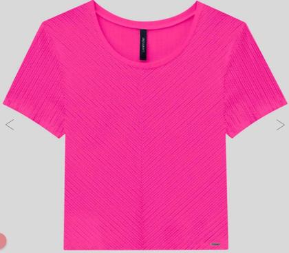 Imagem de Blusa Cropped Básica Canelada Recorte Lunender Curtinha 0465
