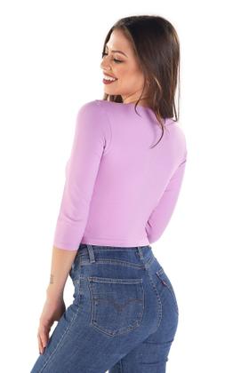 Imagem de Blusa Cropped Manga 7/8