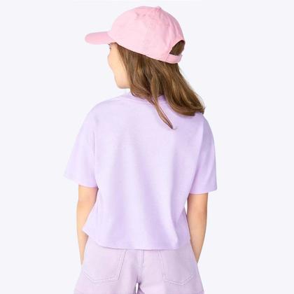 Imagem de Blusa Cropped Manga Curta Lilás Infantil Menina Hering Kids