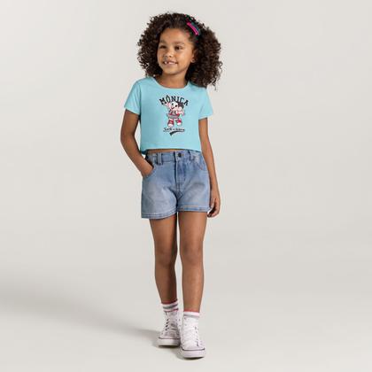 Imagem de Blusa Cropped Turma Da Monica Infantil Menina Brandili