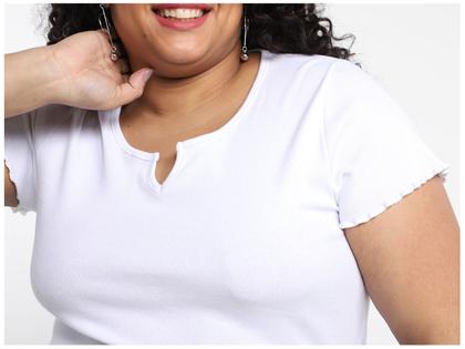 Imagem de Blusa Cropped Vista Magalu Manga Curta Ribana