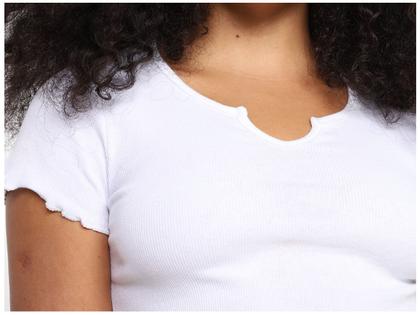 Imagem de Blusa Cropped Vista Magalu Manga Curta Ribana