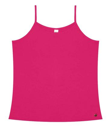 Imagem de Blusa de Alça Feminina Viscotorcion Básica Rovitex Rosa