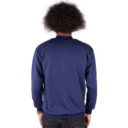 Imagem de Blusa De Frio Com Botão Moletom Sem Capuz Estampado