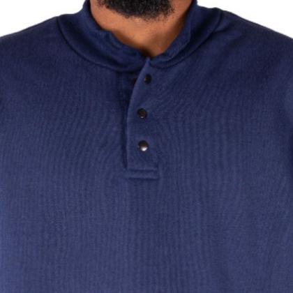 Imagem de Blusa De Frio Com Botão Moletom Sem Capuz Estampado