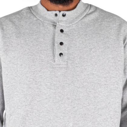 Imagem de Blusa De Frio Com Botão Moletom Sem Capuz Estampado