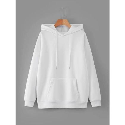 Imagem de Blusa De Frio Com Capuz Moletom Casaco Liso