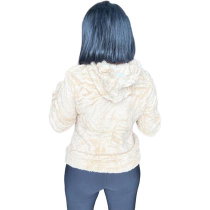 Imagem de Blusa De Frio Feminina Fechada Pelinho Casaco Felpudo Insta