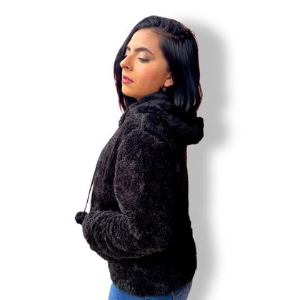 Imagem de Blusa De Frio Feminina Pelinho Casaco Felpudo Insta Top Luxo