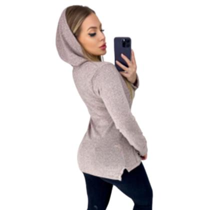 Imagem de Blusa De Frio Moletinho Canguru Com Touca Versatil Primium