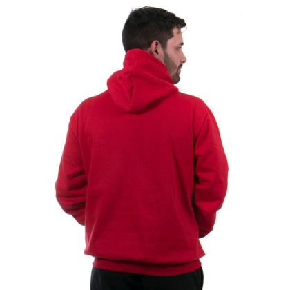 Imagem de Blusa de Frio Moletom Abrigo Plus Size Masculino Estampado Inverno Flanelado Com Bolso Canguru