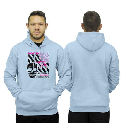 Imagem de Blusa de Frio Moletom Fechado Com Capuz Bolso Canguru Relaxado