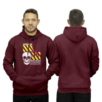 Imagem de Blusa de Frio Moletom Fechado Com Capuz Bolso Canguru Relaxado