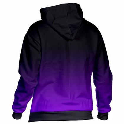 Imagem de Blusa de frio Moletom feminina masculina Degrade Com Capuz Bolsos Laterais de poliéster