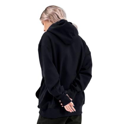 Imagem de Blusa De Frio Moletom Feminino Com Capuz Modelo Canguru