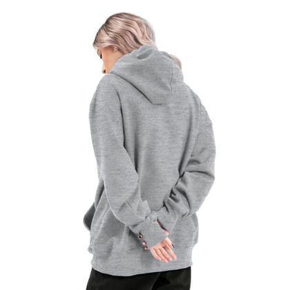 Imagem de Blusa De Frio Moletom Feminino Com Capuz Modelo Canguru