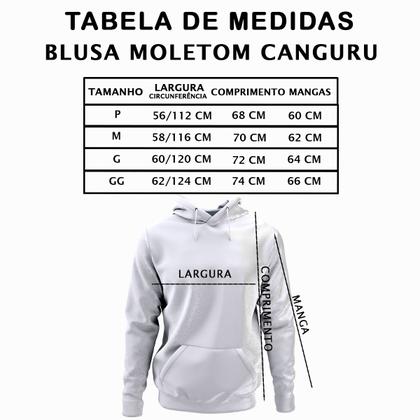 Imagem de Blusa de frio moletom liso canguru com capuz felpado e macio