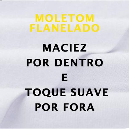 Imagem de Blusa de frio moletom liso canguru com capuz felpado e macio