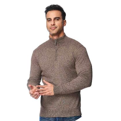 Blusa De Frio Suéter Tricô Masculina Com Zíper Broken Rules