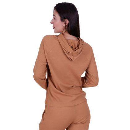Imagem de Blusa de Inverno Manga Longa Casaco Canelado Feminino Comfy com Capuz -c6 CASACO ESTHER