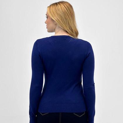 Imagem de Blusa de Lã Facinelli Básica Gola Redonda Feminina