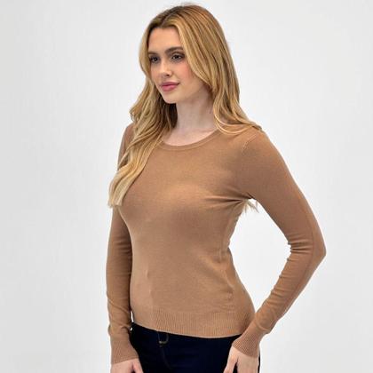 Imagem de Blusa de Lã Facinelli Básica Gola Redonda Feminina