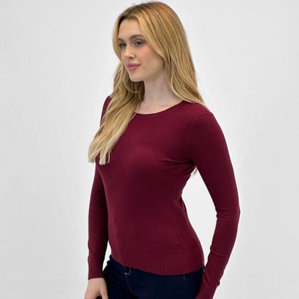 Imagem de Blusa de Lã Facinelli Básica Gola Redonda Feminina