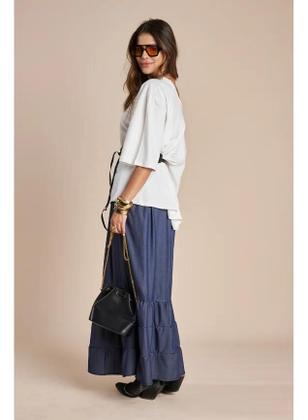 Imagem de Blusa de Malha Oversized Assimétrica Lica - Conforto e Estilo
