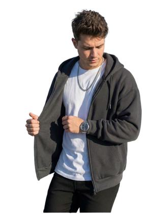 Imagem de Blusa de Moletom Com Zíper e Capuz Unisex Premium