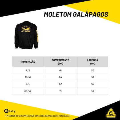 Imagem de Blusa de Moletom Cressi Galápagos Preto