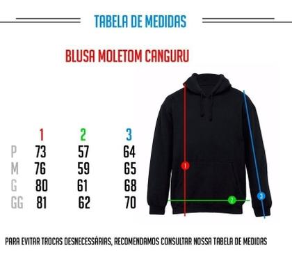 Imagem de Blusa de Moletom Masculino Grosso Super Quente Liso Flanelado Canguru