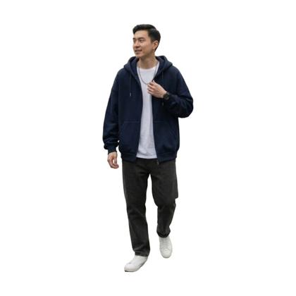 Imagem de Blusa de Moletom Premium Frio Intenso Com Zíper e Capuz