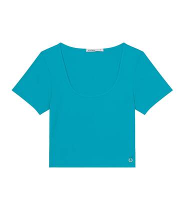 Imagem de Blusa De Viscotorcion Decote Feminino Endless Azul