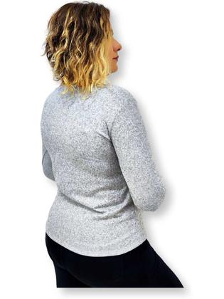 Imagem de Blusa Decote em V com Botões Inverno Quentinha