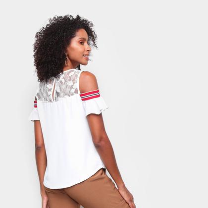 Imagem de Blusa Eagle Rock Rendada Babado Feminina