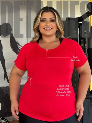Imagem de Blusa Esportiva Plus Size em Tecido Dry Fit - Leve, Confortável e Perfeita para Treino e Casual