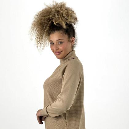 Imagem de Blusa Facinelli Lã Gola Alta com Dobra Casual Feminina