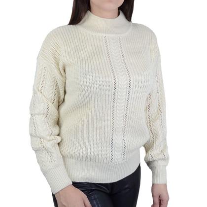Imagem de Blusa Feminina Ana Gonçalves Tricot Areia - IP0022