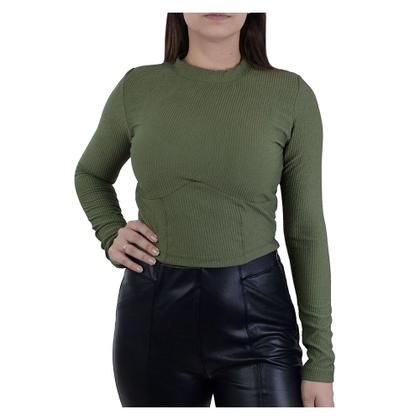 Imagem de Blusa Feminina Babicat ML Corpete Verde Cipreste - B1827
