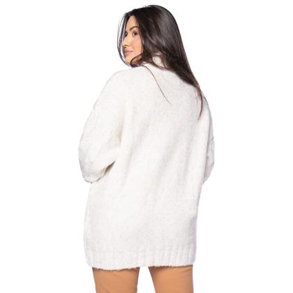Imagem de Blusa Feminina Biamar Alongada Tecimento Tranças Branco