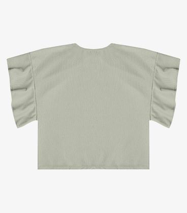 Imagem de Blusa Feminina Com Manga Franzida Infinita Cor Verde