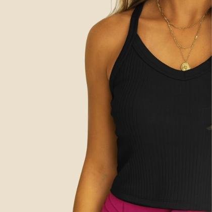 Imagem de Blusa Feminina de Alça Canelada Habana