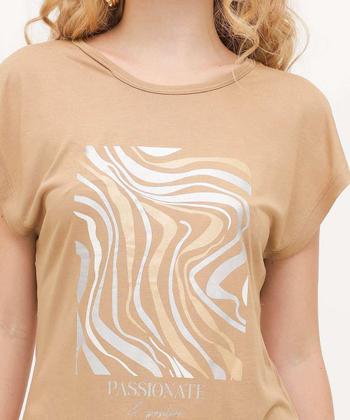 Imagem de Blusa Feminina Estampa Frontal Manga Curta Marisa-04063