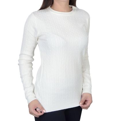 Imagem de Blusa Feminina Facinelli By Mooncity Tricot Branca - 650927