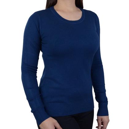 Imagem de Blusa Feminina Facinelli By Mooncity Tricot Marinho - 651074